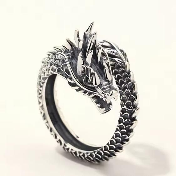 Silver Adjustable Dragon Ring Pack of 2 | Stylish Men’s Jewelry ra4xqa-dd