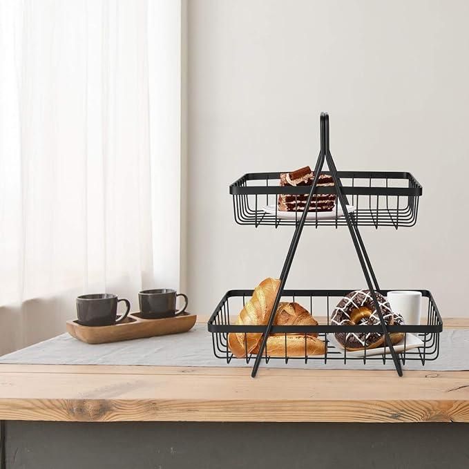2-Tier Fruit & Vegetable Basket – Kitchen Storage Rack ra4xqa-dd