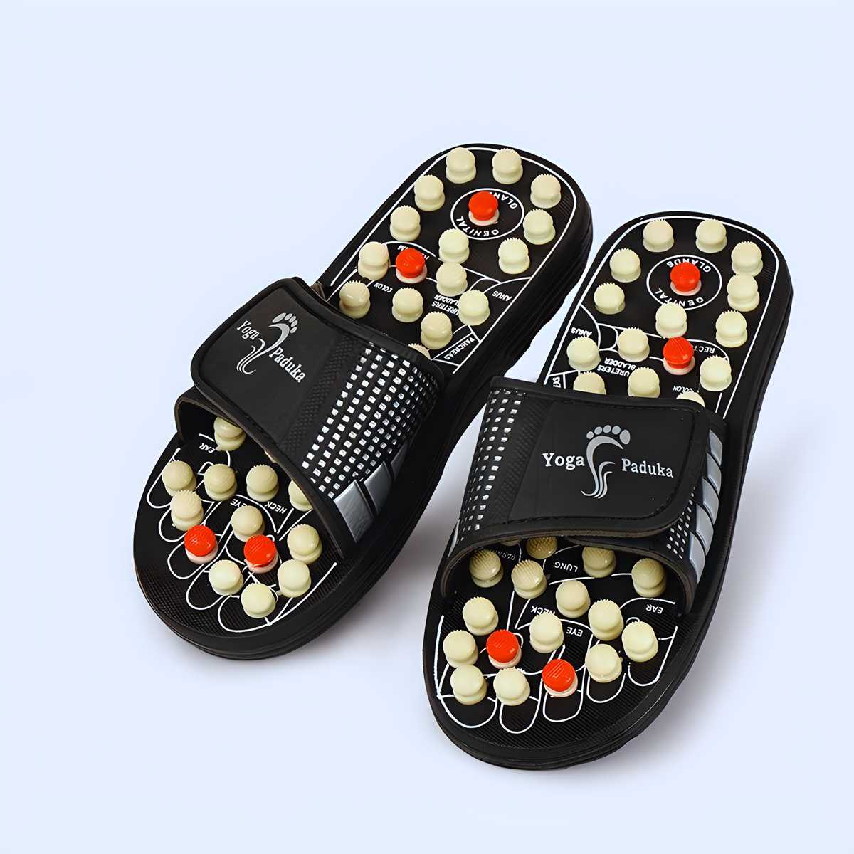 Acupressure and Magnetic Therapy Paduka Slippers for Full Body Blood Circulation For Men and Women ra4xqa-dd