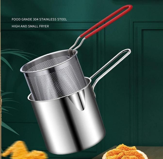 Stainless Steel Deep Fryer Pot – Kitchen Cooking Essential ra4xqa-dd
