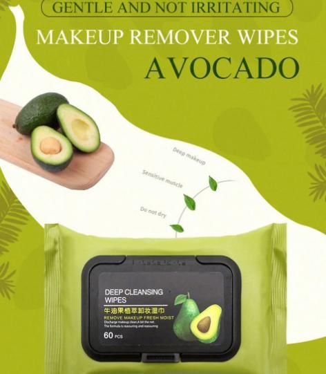 Avocado Makeup Remover Wipes (60 Pcs) Gentle Cleanser | kalakirtihub ra4xqa-dd
