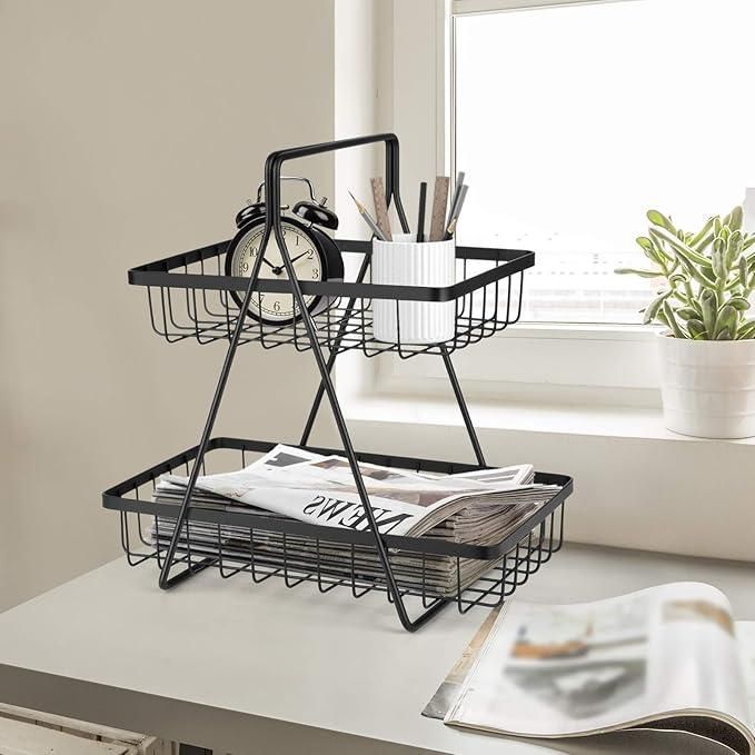 2-Tier Fruit & Vegetable Basket – Kitchen Storage Rack ra4xqa-dd