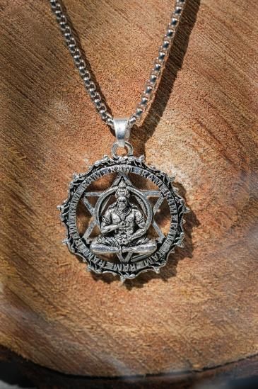 Shree Yantra with Hanuman Raksha Pendant Chain | KalaKirtiHub Jewelry ra4xqa-dd