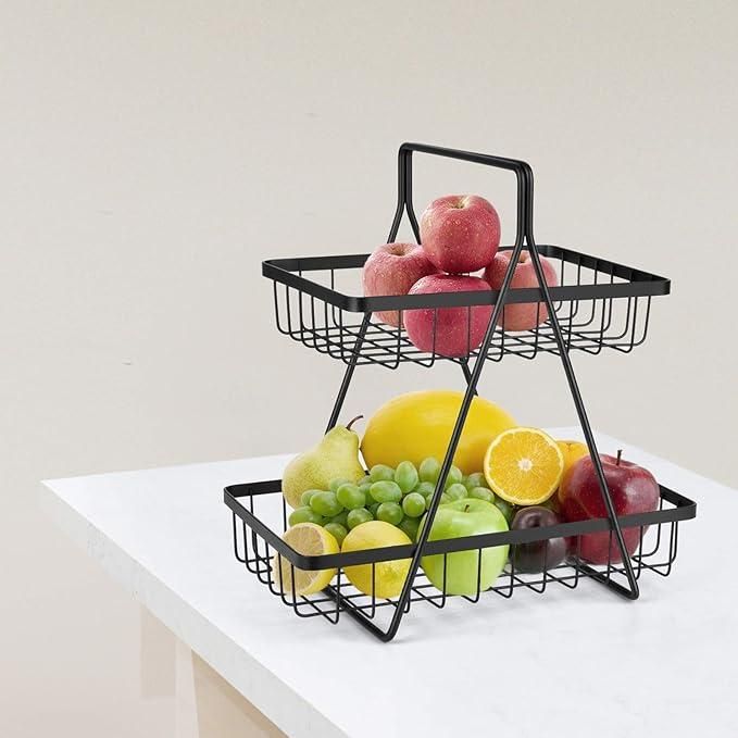 2-Tier Fruit & Vegetable Basket – Kitchen Storage Rack ra4xqa-dd