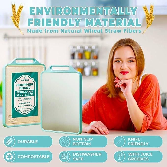 Steel Chopping & Cutting Board – Durable Kitchen Tool ra4xqa-dd