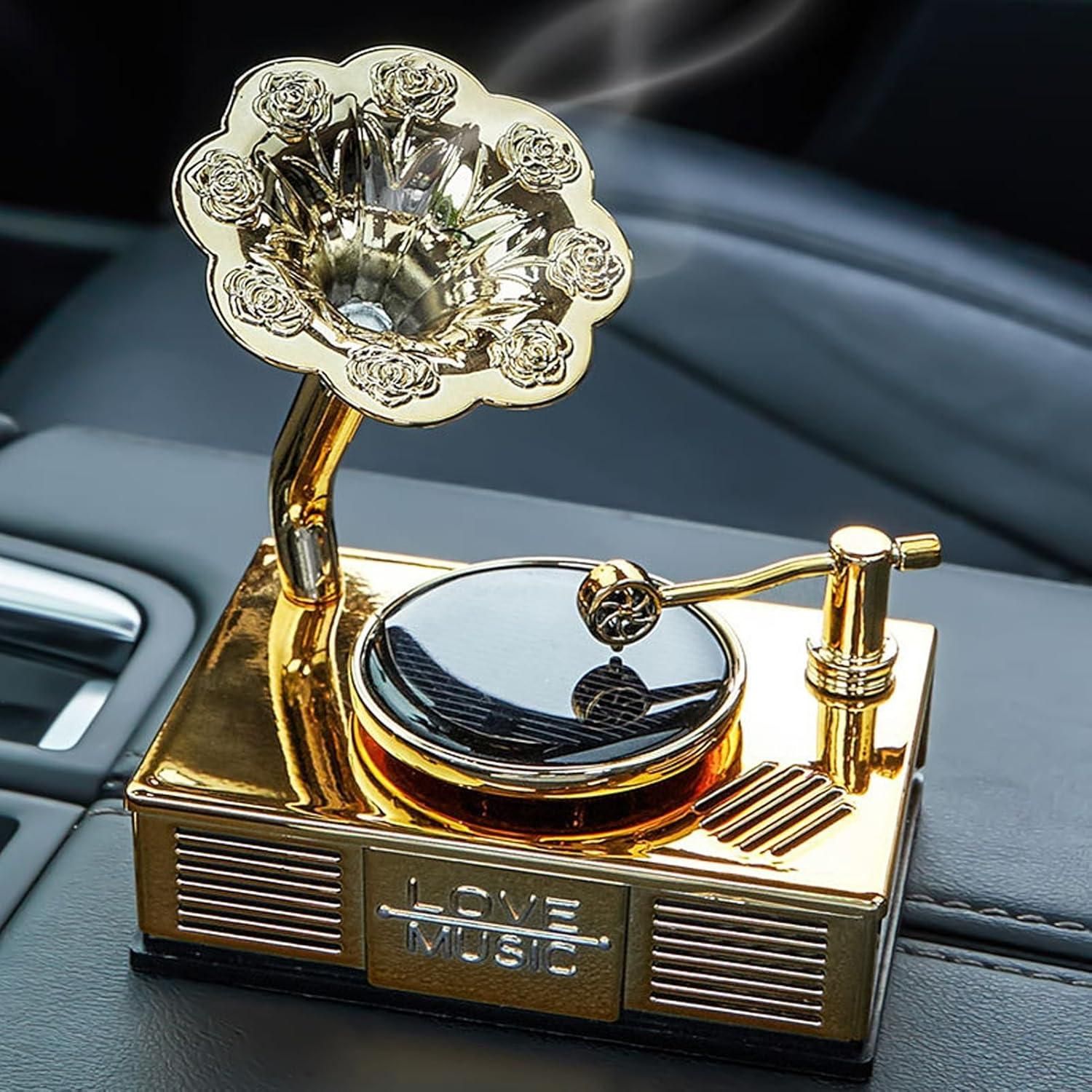 Car Vintage Phonograph Fragrance | Long Lasting Freshener – kalakirtihub ra4xqa-dd