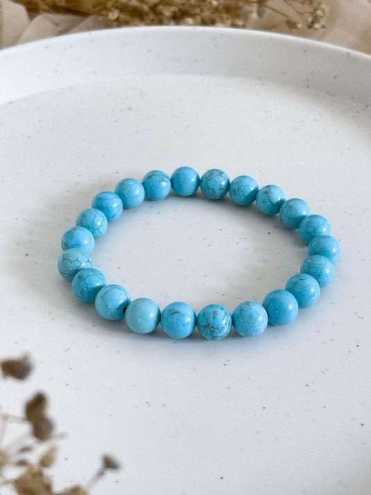 Firoza Turquoise Stone Beads Bracelet | Stylish Healing Jewelry ra4xqa-dd