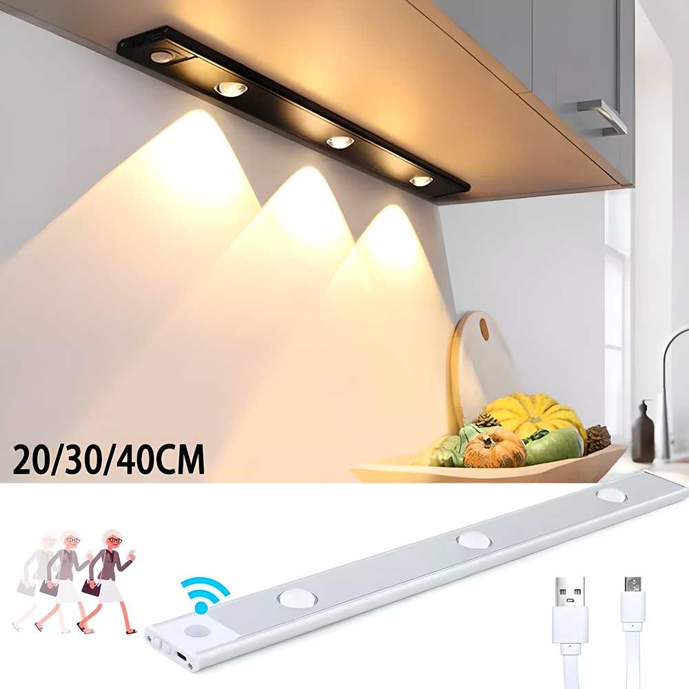 LED PIR Motion Sensor Cabinet Light USB Rechargeable – kalakirtihub ra4xqa-dd