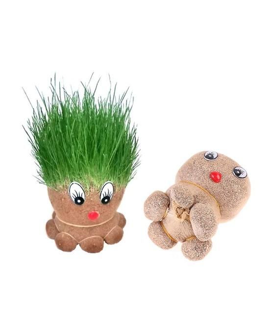 Octopus Grass Doll Grow Bag Pots - KalaKirtiHub