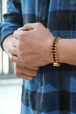 Genuine 5 Mukhi Rudraksha Bracelet Gold Plated | KalaKirtiHub ra4xqa-dd