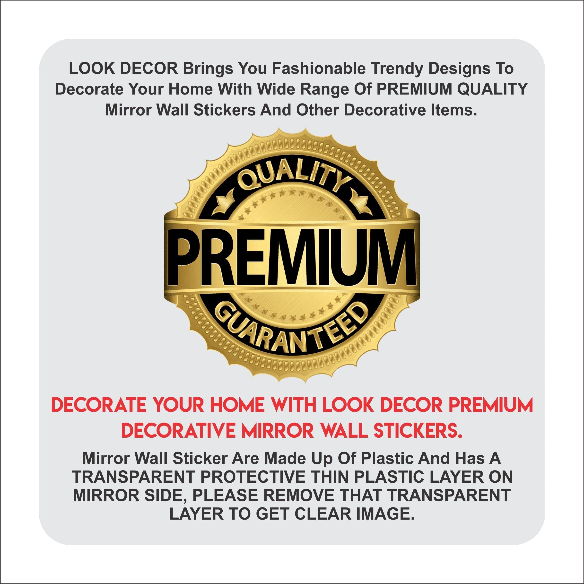 3D Gold Acrylic Mirror Wall Sticker – Elegant Home Decor ra4xqa-dd