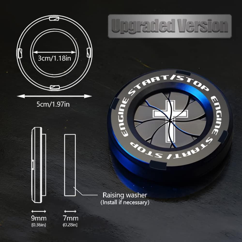 Rotary Push Start Stop Button Cover | Stylish Car Accessory | kalakirtihub ra4xqa-dd