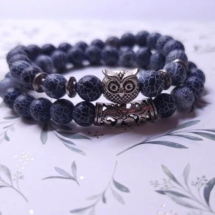 Natural Stone Owl Bracelet | Stylish Jewelry Collection KalaKirtiHub ra4xqa-dd