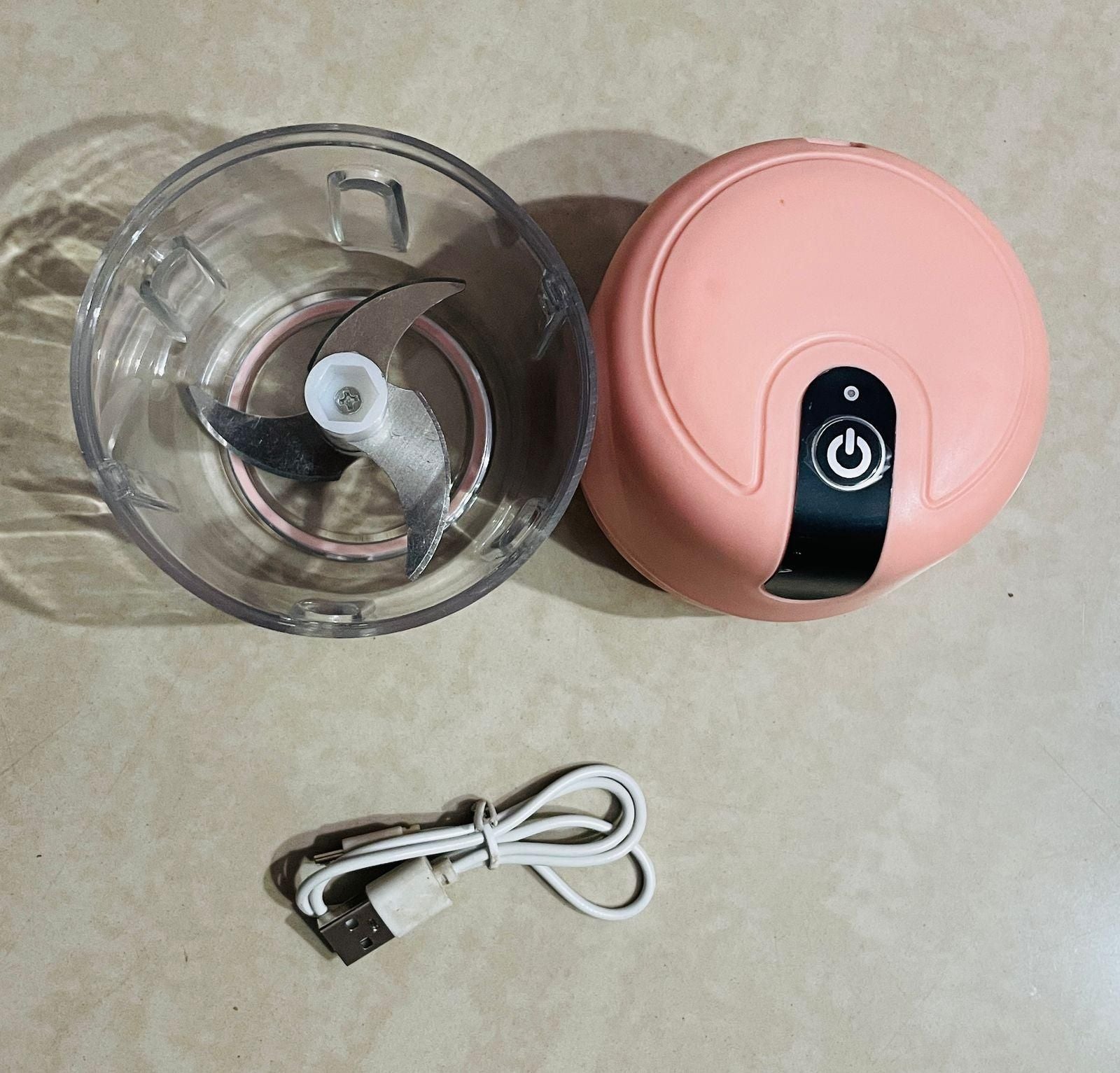 Mini Electric Meat/Garlic Chopper Portable Food Processor ra4xqa-dd